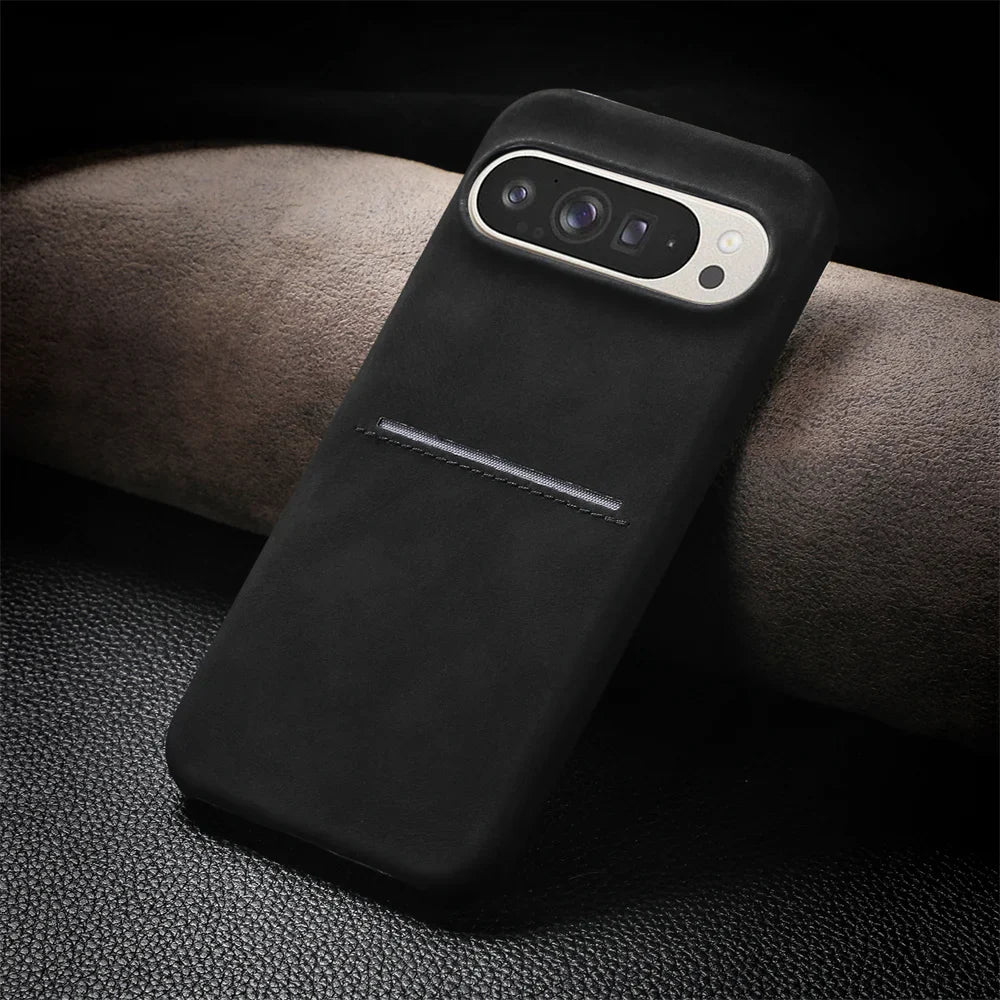 Leather Case with Card Slot For Google Pixel 9 Series