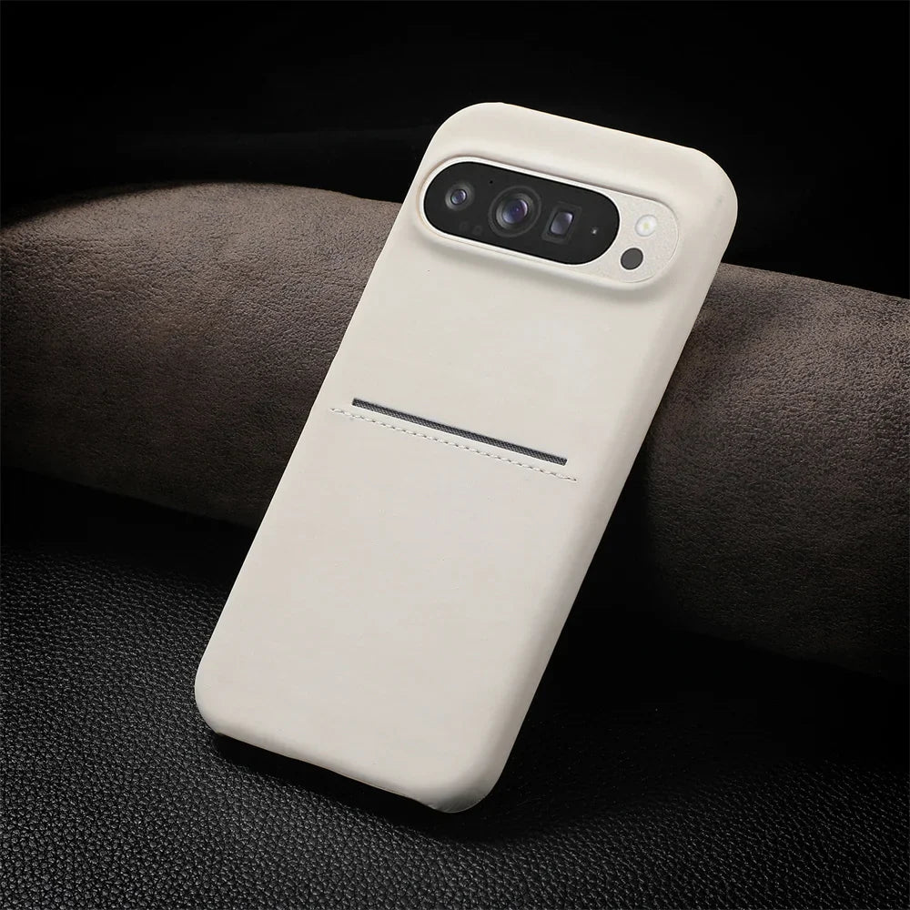 Leather Case with Card Slot For Google Pixel 9 Series