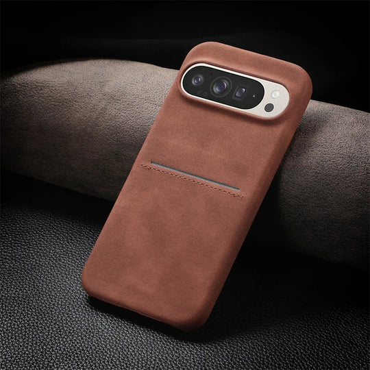 Leather Case with Card Slot For Google Pixel 9 Series